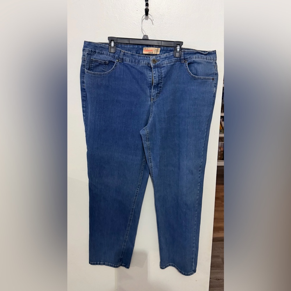 Just My Size Blue Straight Leg Women's Jeans